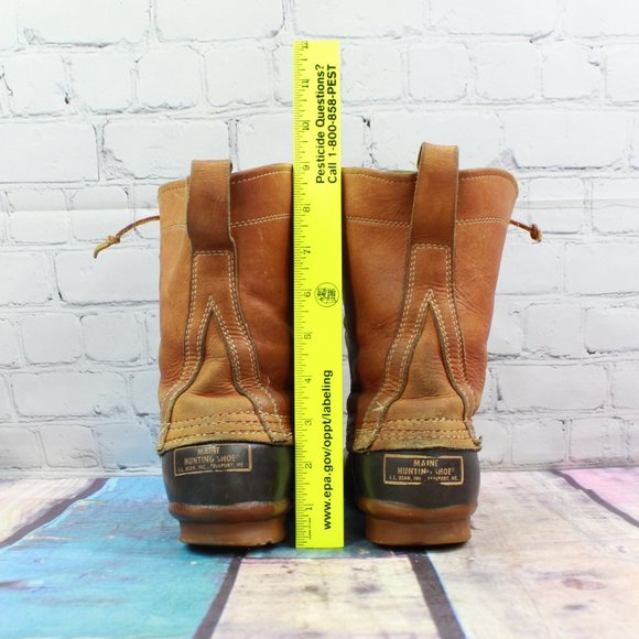 VTG LL BEAN Duck Boots Maine Hunting Shoe Size 7 - Picture 7 of 9